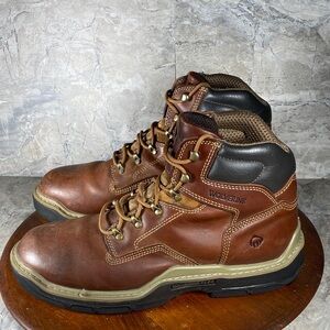 Wolverine Raider Durashocks Men’s Size 13 Brown Leather Work Boots